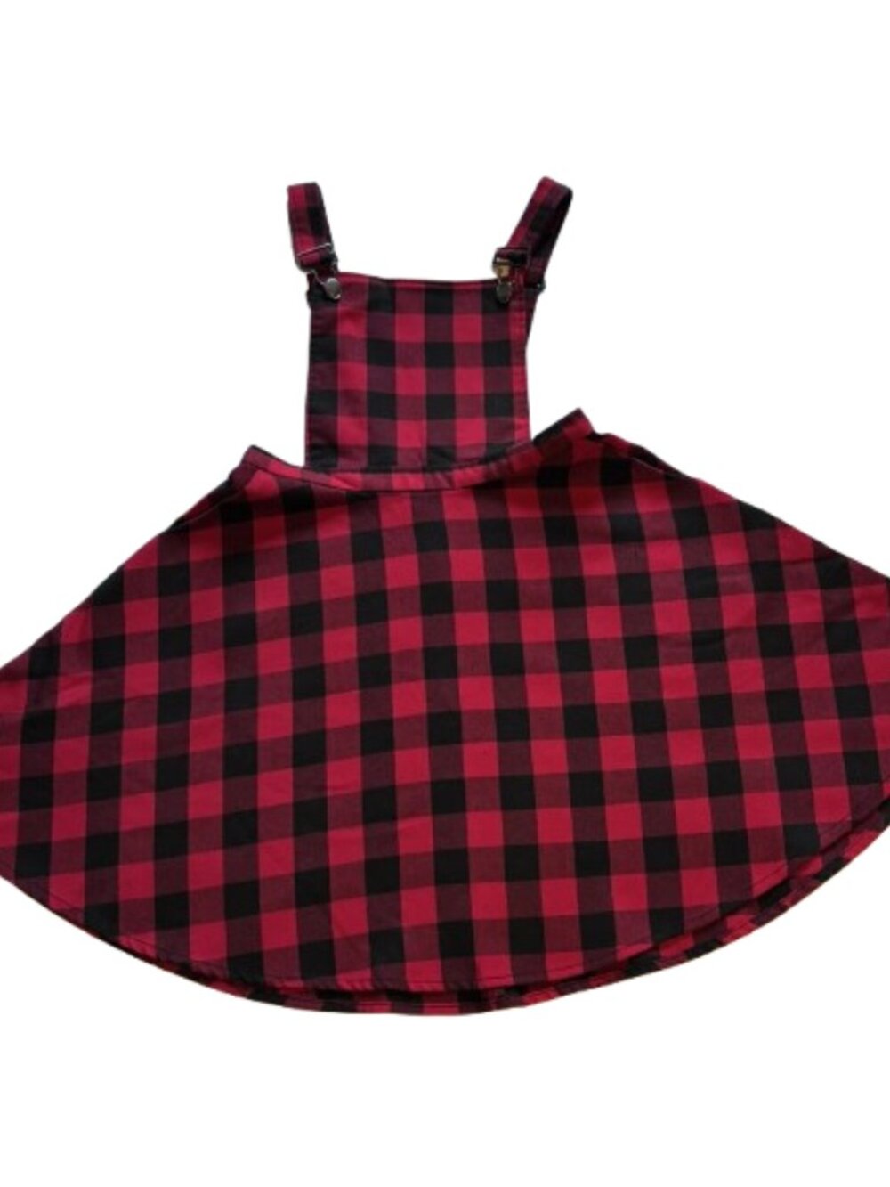 ❤️ Hot Topic Red & Black Buffalo Check Overall Dress ❤️